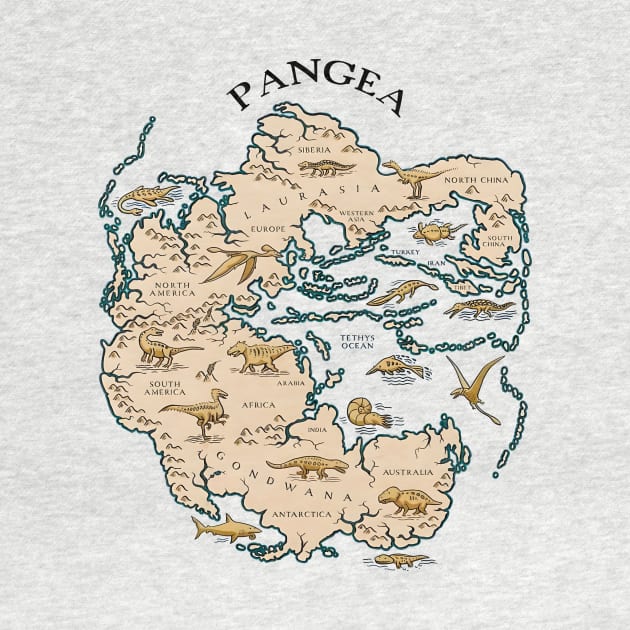 Map of Pangea by Dystopianpalace